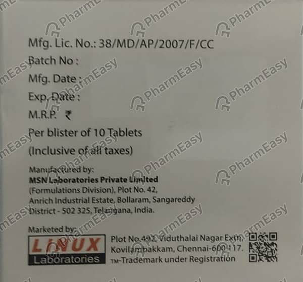 ब्रिटम 50एमजी की स्ट्रिप 10 टैबलेट्स