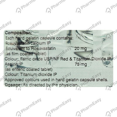 Novastat Asp 20mg Strip Of 10 Capsules