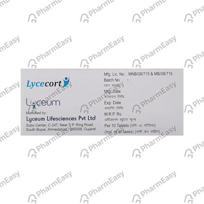 Lycecort 6mg Strip Of 10 Tablets