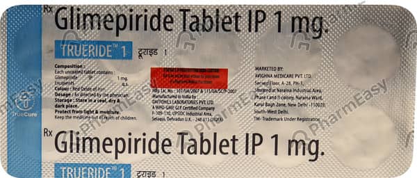 Trueride 1mg Strip Of 10 Tablets