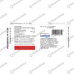 Pegabanyl M 75mg Sr Strip Of 10 Tablets