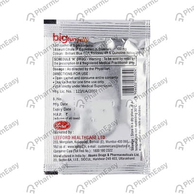 Funtime 100mg Mint Cool Flavour Sachet Of 5gm Oral Jelly