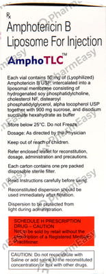 Amphotlc 50mg Dry Vial Of 1 Powder For Injection