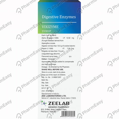 Vixizyme Bottle Of 200ml Syrup