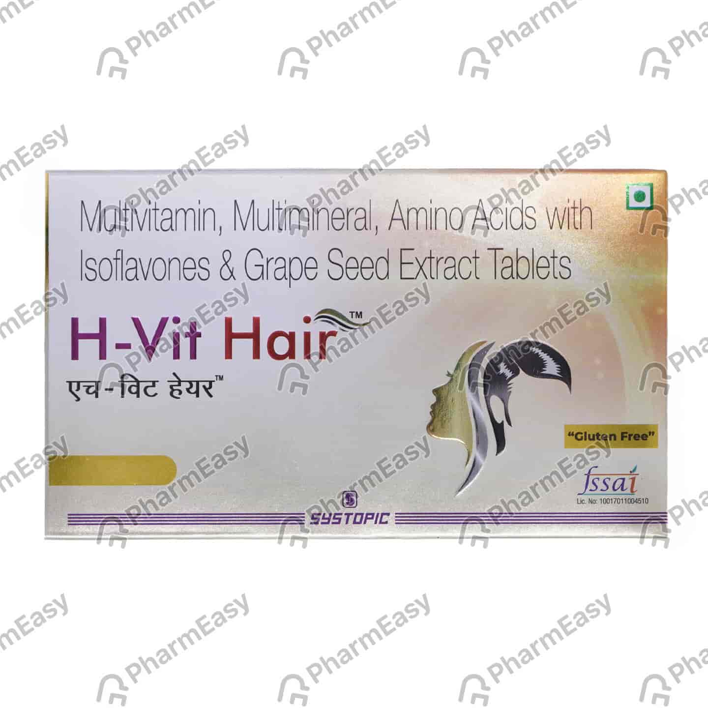 H Vit Hair Strip Of 10 Tablets