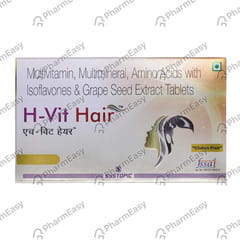 H Vit Hair Strip Of 10 Tablets