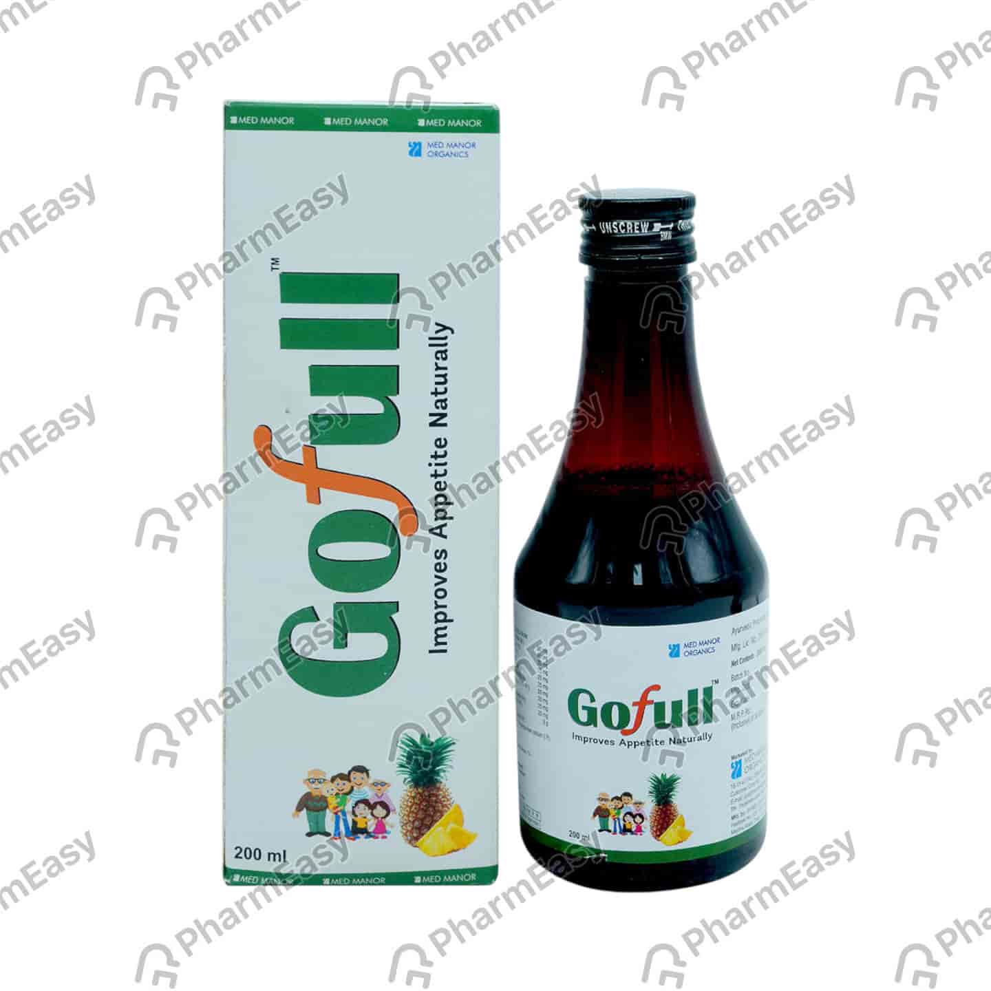 Gofull Pineapple Flavour Bottle Of 200ml Syrup