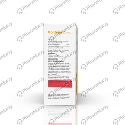 Montego 25mg Bottle Of 10ml Dry Suspension