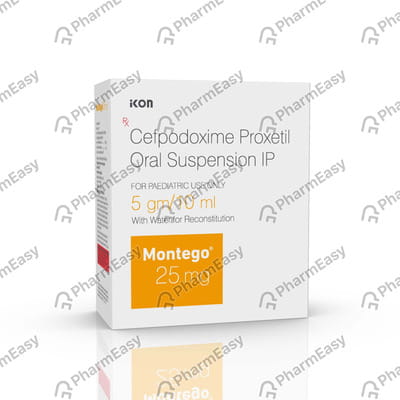 Montego 25mg Bottle Of 10ml Dry Suspension