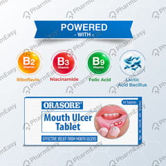 ORASORE STRIP OF 10 MOUTH ULCER TABLETS