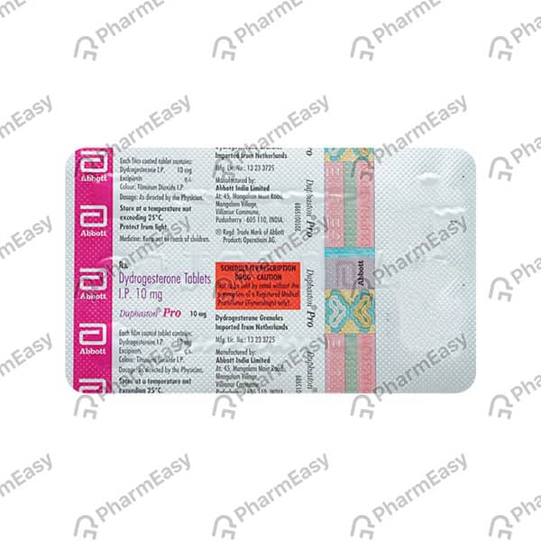 Duphaston Pro 10mg Strip Of 4 Tablets