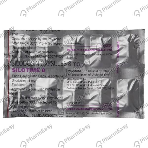 Silotime 8mg Strip Of 10 Tablets