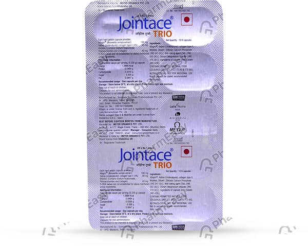 Jointace Trio Strip Of 10 Capsules