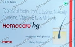 HEMOCARE HG STRIP OF 10 TABLETS