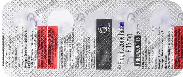Truepizon 15mg Strip Of 10 Tablets