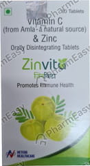ZINVITA BOTTLE OF 30 ORALLY DISINTEGRATING TABLETS