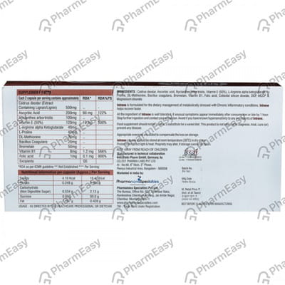 Intrene Strip Of 20 Veg Capsules