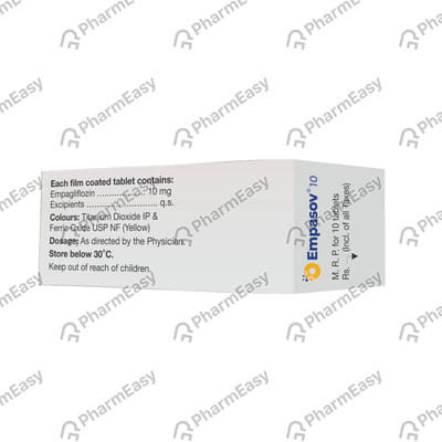 Empasov 10mg Strip Of 10 Tablets