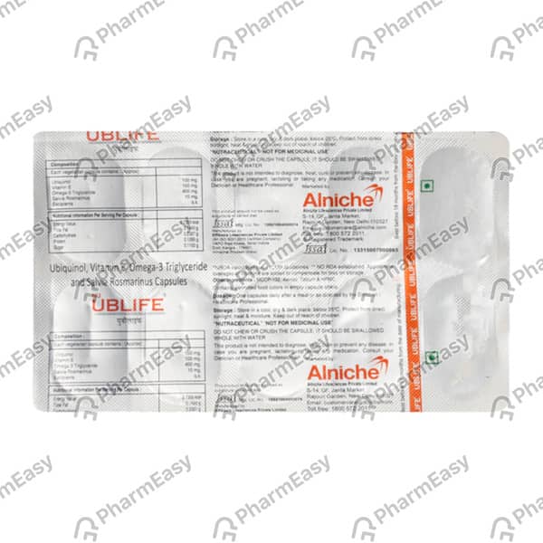 Nu Ublife Strip Of 10 Capsules