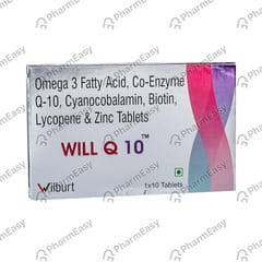 WILL Q 10 STRIP OF 10 TABLETS