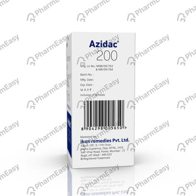 Azidac 200mg Bottle Of 15ml Suspension
