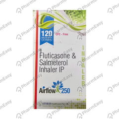 Airflow 250mcg Cfc Free Box Of 120md Metered Dose Inhaler