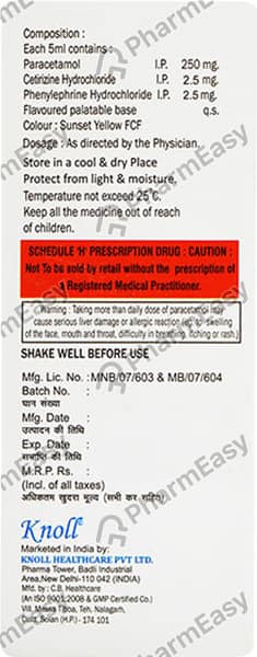 Cetrizine Cold Suspension 60ml