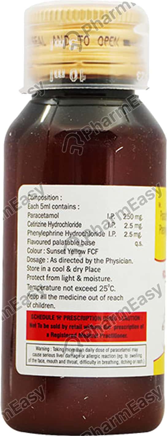 Cetrizine Cold Suspension 60ml Uses, Side Effects, Price & Dosage