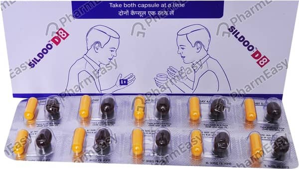Sildoo D 8mg Combipack Strip Of 20 Capsules