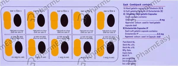 Sildoo D 8mg Combipack Strip Of 20 Capsules