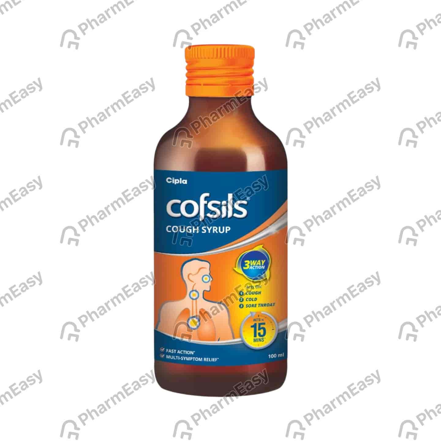 Cofsils 3 Way Action Sugar Free Bottle Of 100ml Cough Syrup
