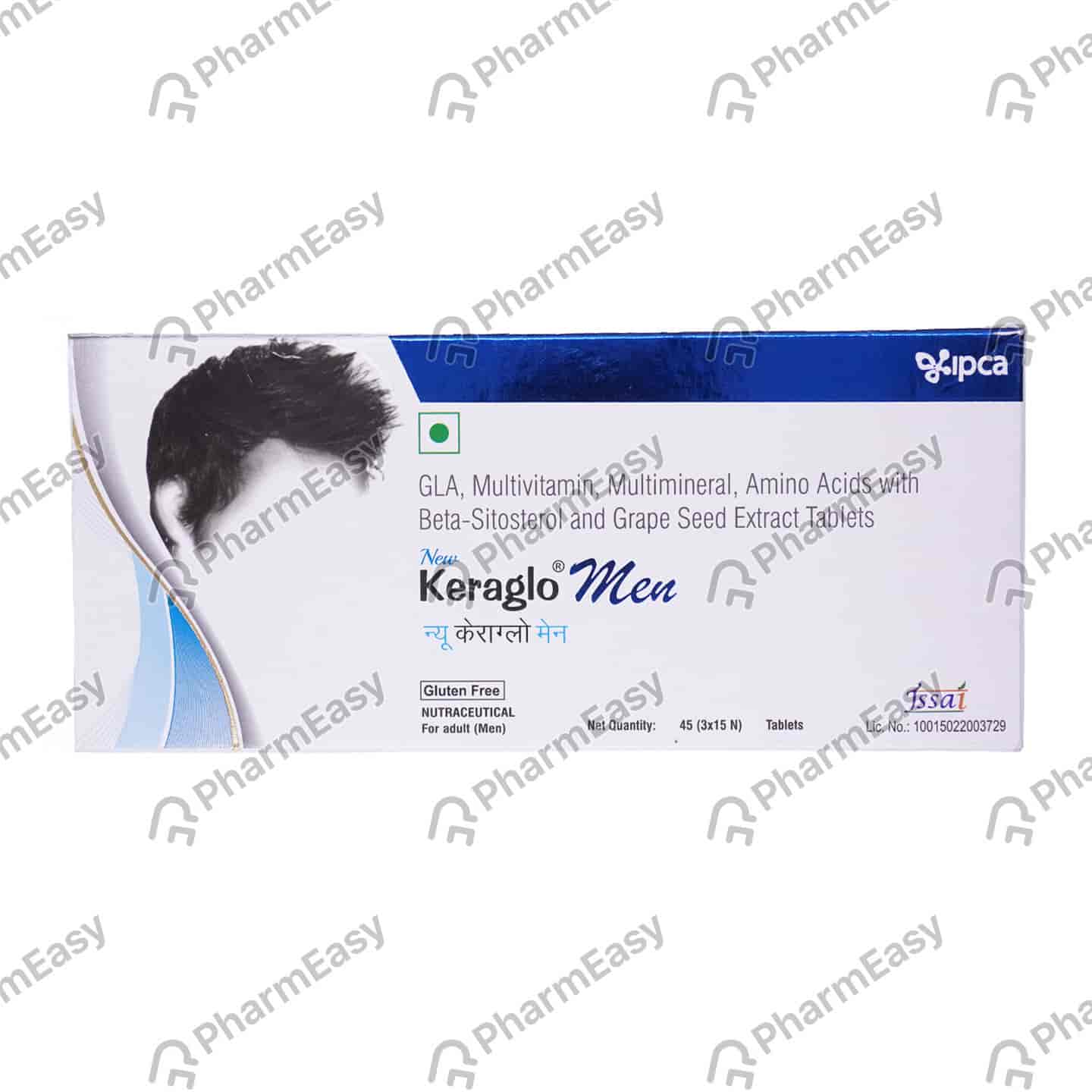 New Keraglo Men Strip Of 15 Tablets