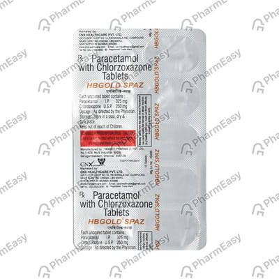 Hbgold Spaz Strip Of 10 Tablets
