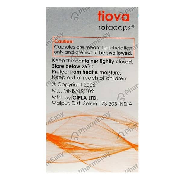 Tiova Rotacap Bottle Of 20 Inhalation Capsules