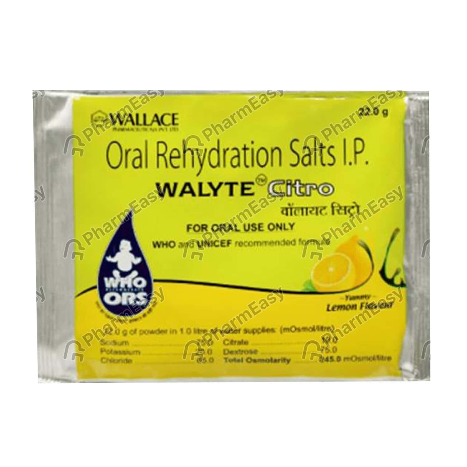 Buy Walyte Ors Lemon Flavour Sachet Of 22gm Powder Online at Flat 15