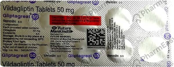 Gliptagreat 50mg Strip Of 10 Tablets