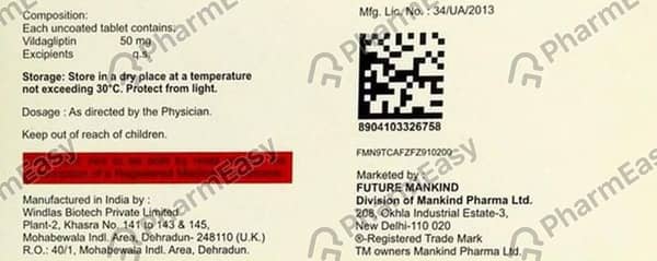 Gliptagreat 50mg Strip Of 10 Tablets