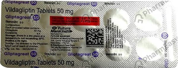 Gliptagreat 50mg Strip Of 10 Tablets