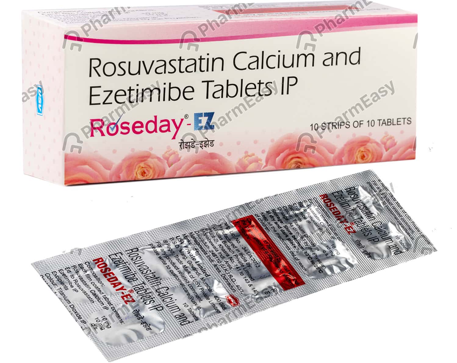 Roseday Ez 10/10mg Strip Of 10 Tablets Uses, Side Effects, Price & Dosage PharmEasy