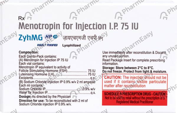 Zyhmg Hp 75iu Dry Vial Of 1 Powder For Injection