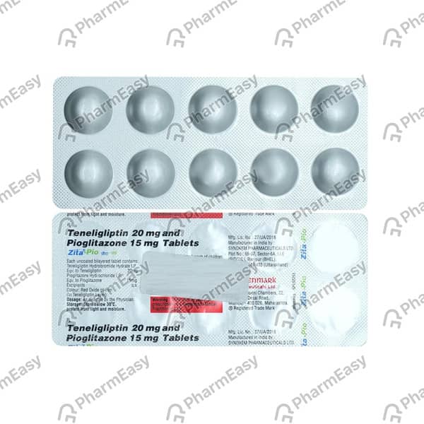 Zita Pio Strip Of 10 Tablets