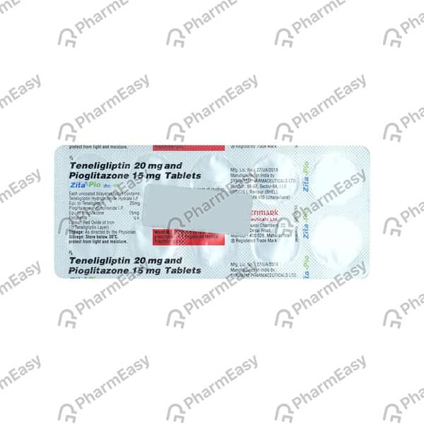 Zita Pio Strip Of 10 Tablets