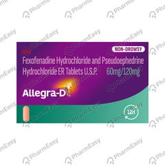 ALLEGRA D 60/120MG STRIP OF 10 TABLETS