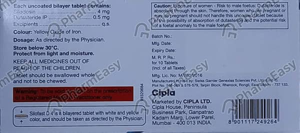 Silofast D 4Mg New Strip Of 10 Tablets