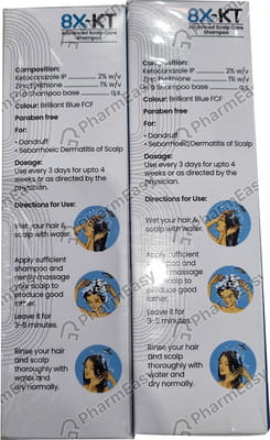 8x Kt Bottle Of 60ml Shampoo