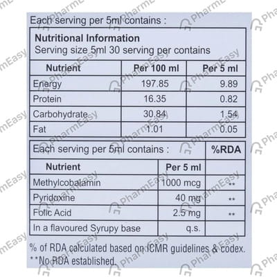 Micob 1000mcg Sugar Free Bottle Of 75ml Syrup