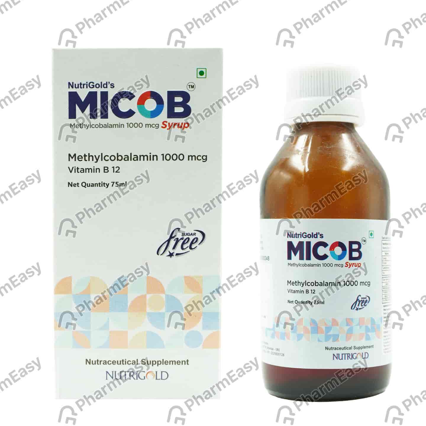Micob 1000mcg Sugar Free Bottle Of 75ml Syrup