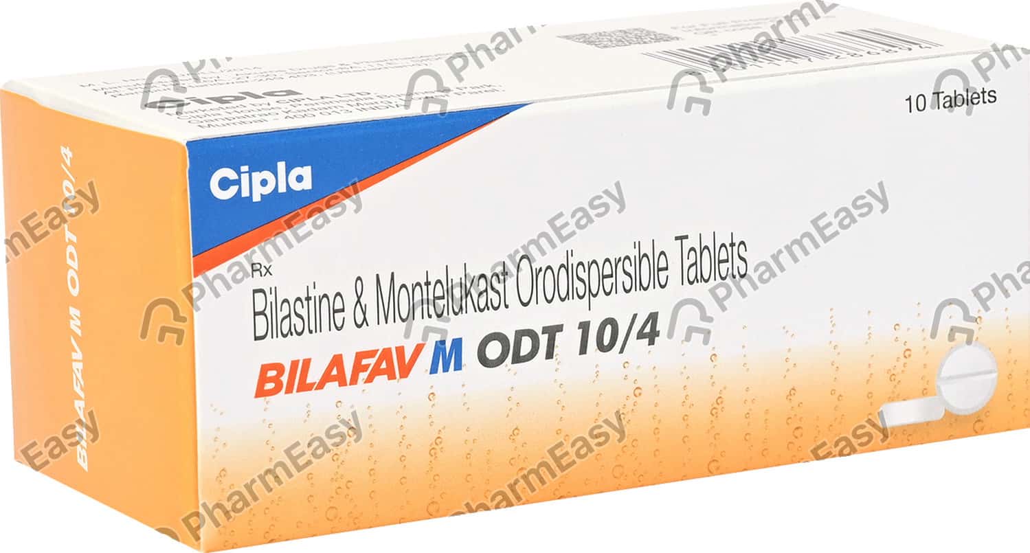 Bilafav M Odt 10/4mg Strip Of 10 Tablets Uses, Side Effects, Price & Dosage PharmEasy