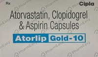 Atorlip Gold 20mg Strip Of 10 Capsules: Uses, Side Effects, Price ...