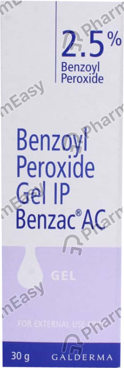 Benzac Ac 2.5% Tube Of 30gm Gel